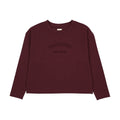 Denim Day Girls Boxy Tee - Burgundy