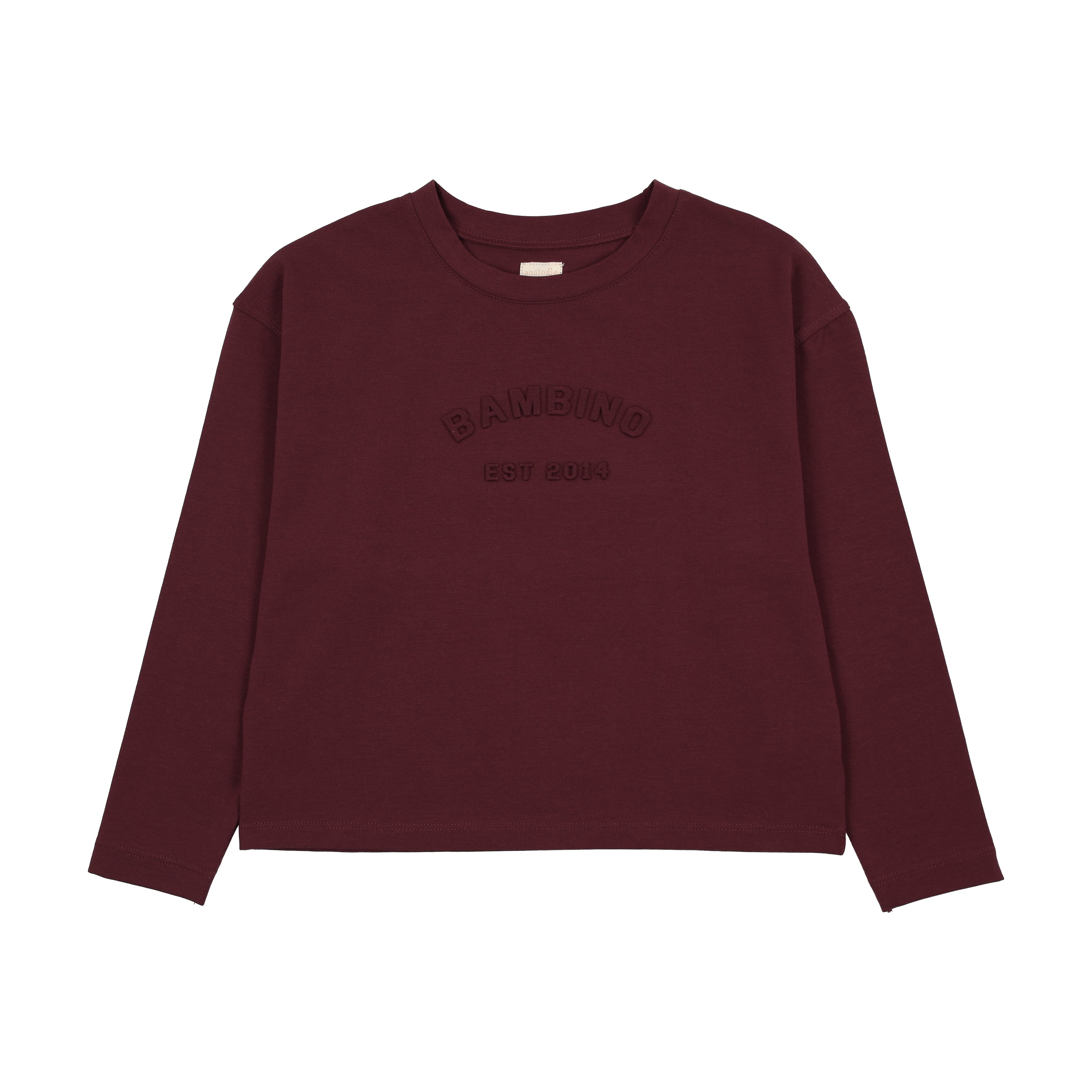 Denim Day Girls Boxy Tee - Burgundy