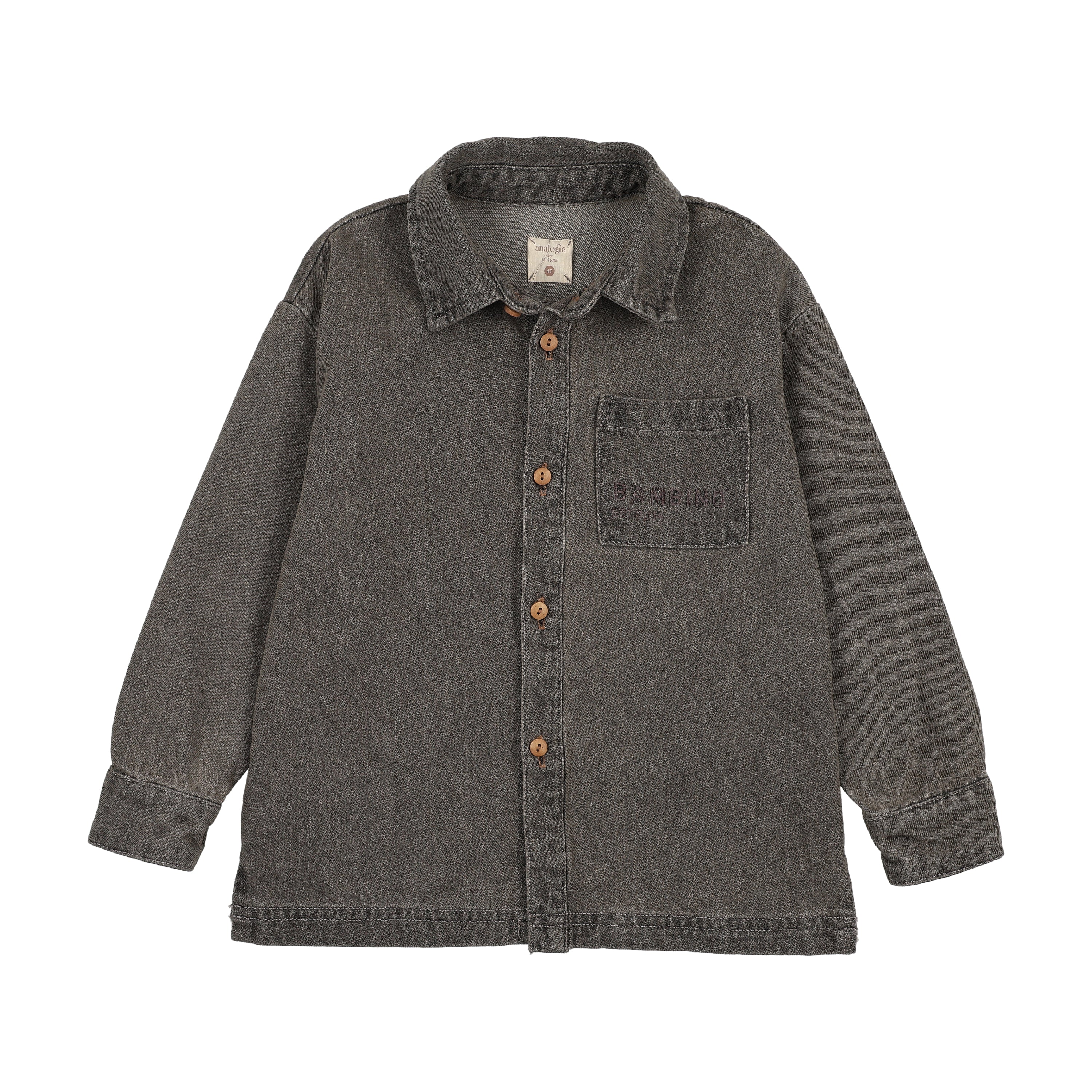 Denim Day Boys Shirt - Grey wash