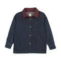 Denim Day Boys Shirt - Denim/Burgundy