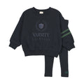 Fan Club Boys Sweatshirt Set Big Logo - Navy