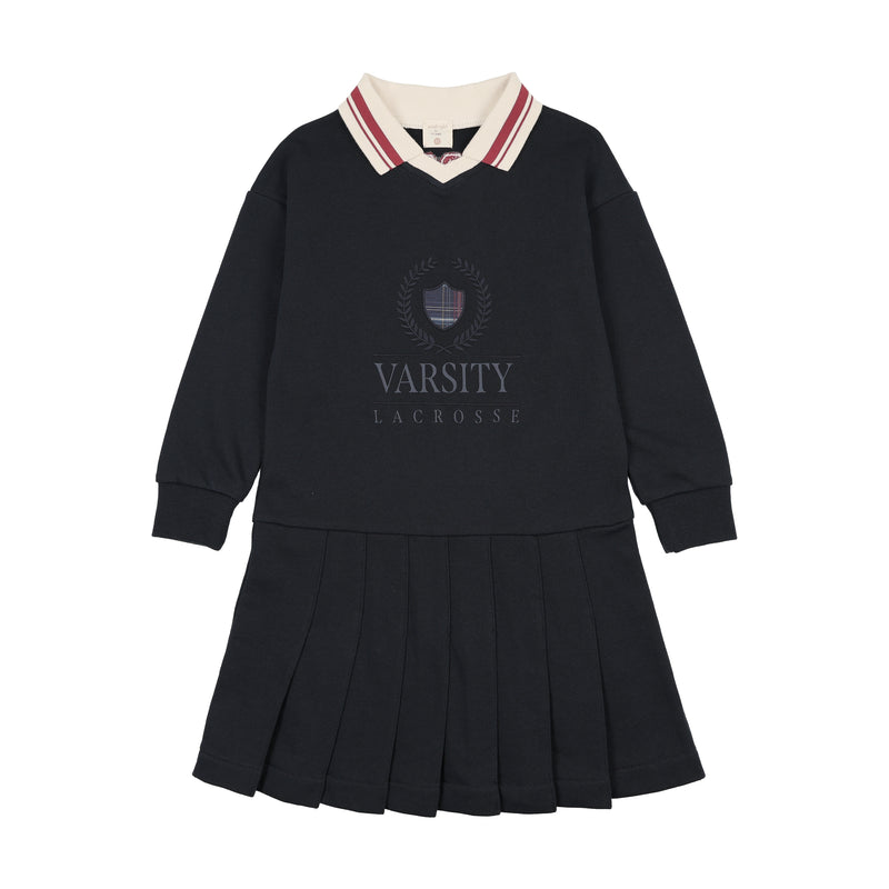 Pre-Order Fan Club Dress - Navy/Red