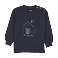Sweet Campaign Boys Embroidered Sweatshirt - Navy