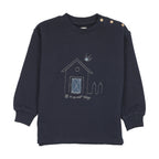 Sweet Campaign Boys Embroidered Sweatshirt - Navy