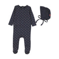 Sweet Campaign Girls Footie Set - Navy