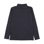 Sweet Campaign Printed Mockneck - Navy Print