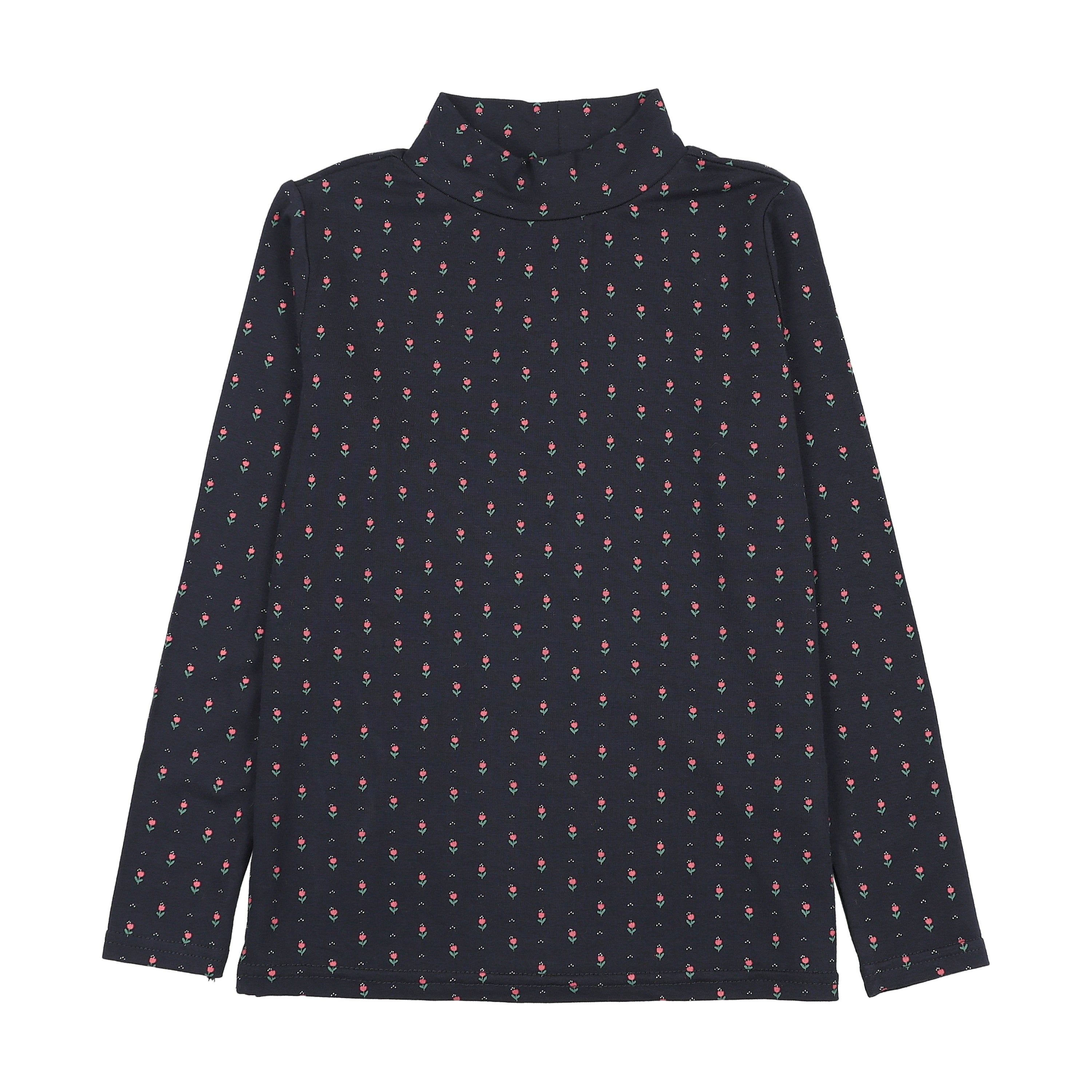 Sweet Campaign Printed Mockneck - Navy Print