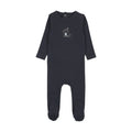 Sweet Campaign Boys Embroidered Footie - Navy
