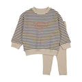 Bold Boy Stripe Sweatshirt Set