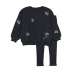 Pre-Order Olive Patch Sweatshirt Set - Navy