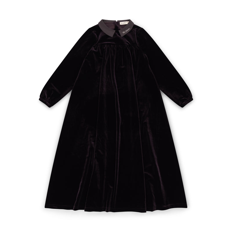 Pre-Order Velour Loungewear Maxi Dress - Eggplant
