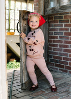 Pre-Order Cherry Patch Sweatshirt Set - Bud Pink