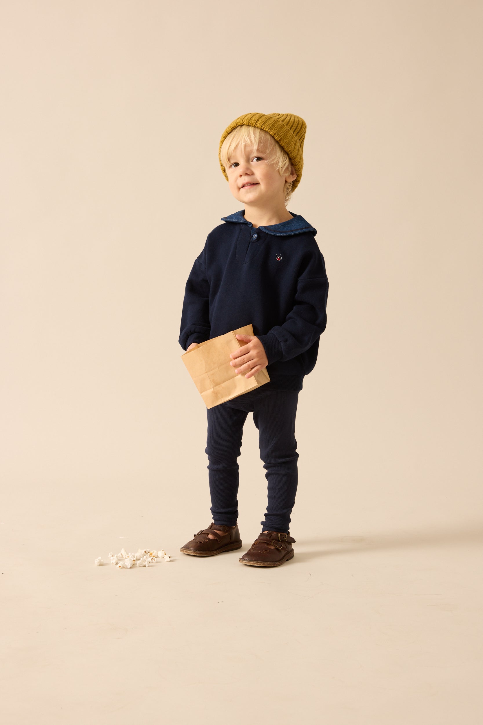 Sweet Campaign Toddler Sailor Collar Set - Navy