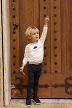 French Terry Scottish 2 Piece Set - Ivory Boy