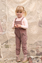 Liberty/Berry Corduroy Overalls - Pink Print