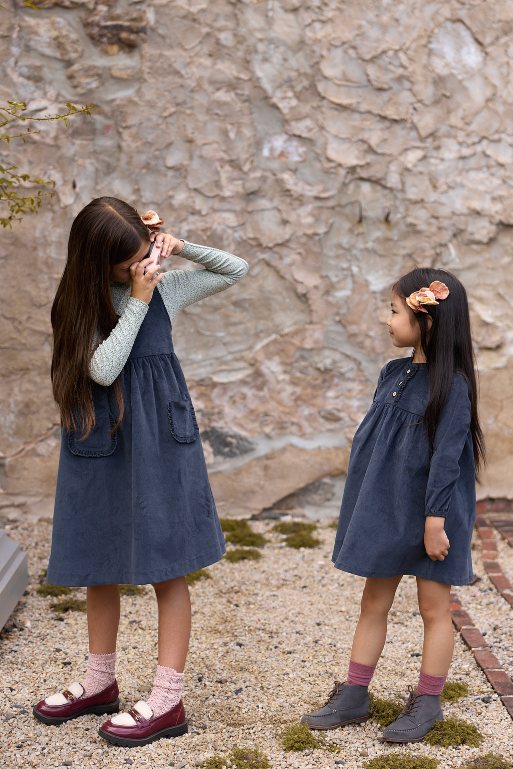 Liberty/Berry Corduroy Dress - Navy Blue