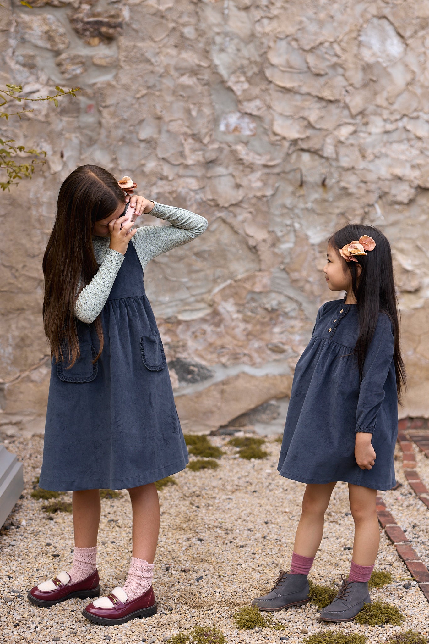 Liberty/Berry Corduroy Dress - Navy Blue