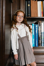Girls Embroidered Shirt - Cream/Oat