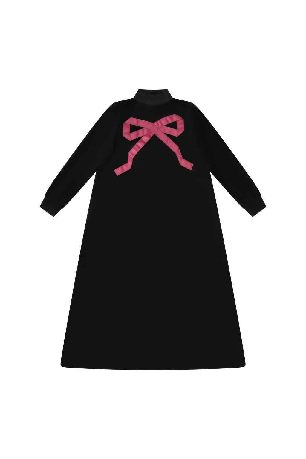 Raspberry Ribbon Bow Maxi Dress