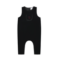 Raspberry B Embroidered Overalls