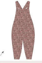 Liberty/Berry Corduroy Overalls - Pink Print