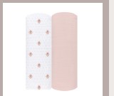 Floral Dot 2 Pack Muslin Swaddle - Ivory Boy