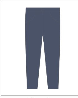 Embroidered Trim Boys Woven Pants - Navy
