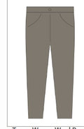 Fair Isle Boys Woven Wool Pants - Taupe