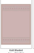 Fair Isle Blanket - Pink