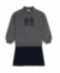 The Prep Edit Pleated Dress - Grey