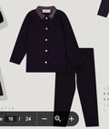 Velour Loungewear Set - Eggplant
