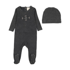 Stitch Studio Footie Set - Off Black