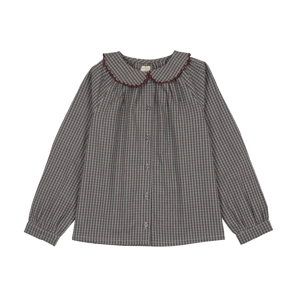Pre-Order Plaid Edition Girls Shirt - Grey