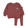 Pre-order Doll Sweatshirt Set - Vintage Pink