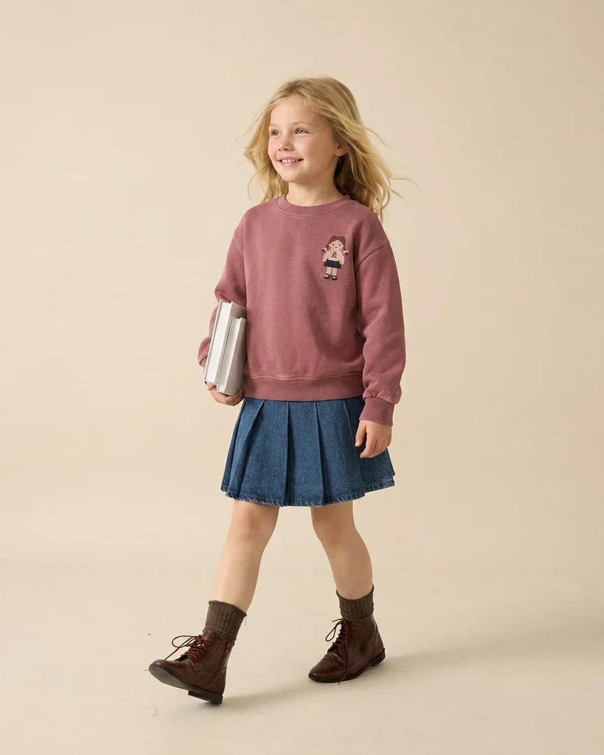 Pre-Order Doll Sweatshirt - Vintage Pink
