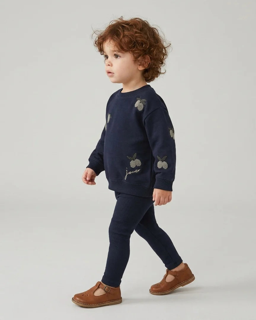 Pre-Order Olive Patch Sweatshirt Set - Navy