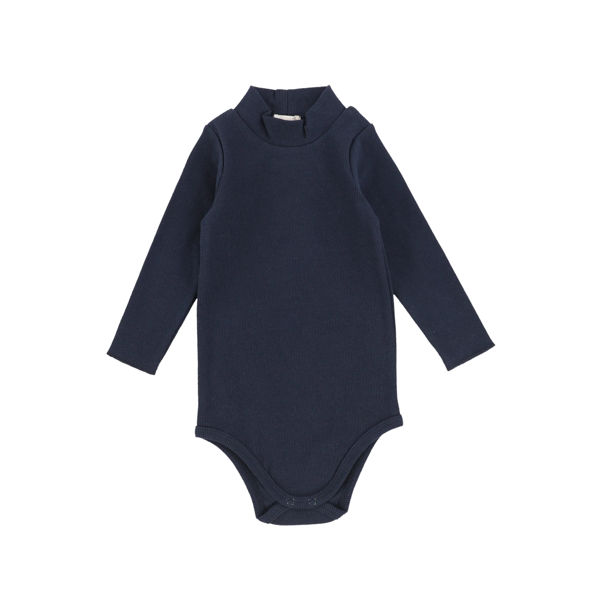 Pre-Order Ribbed Long Sleeve Mockneck Onesie - Navy