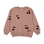 Pre-Order Cherry Patch Sweatshirt - Bud Pink